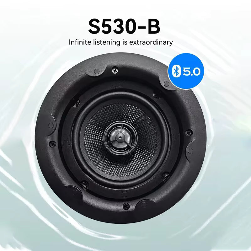 HomeOne Smart™ In-Ceiling Wi-Fi Music Speaker with AirPlay | 5.25" 40W 2-Way Home Audio System - HomeOne Smart