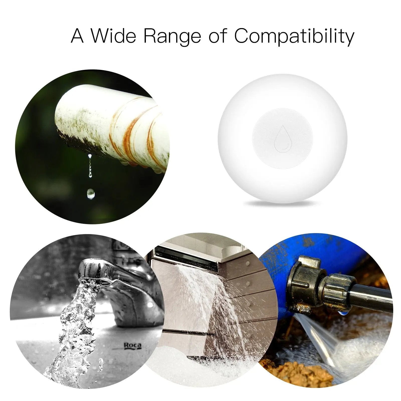 HomeOne Smart Zigbee Water Leak Detector | Tuya Smart Life App Control - HomeOne Smart