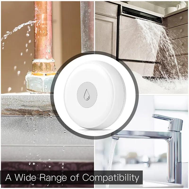 HomeOne Smart Zigbee Water Leak Detector | Tuya Smart Life App Control - HomeOne Smart