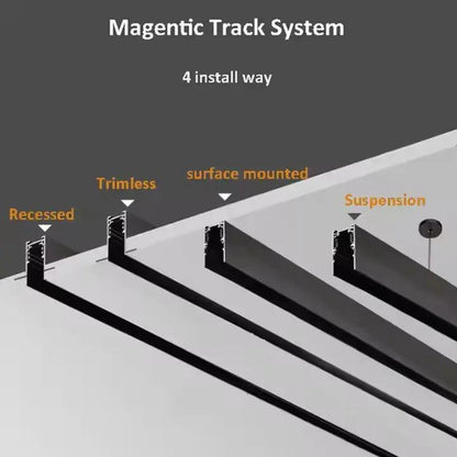 HomeOne Smart Magnetic Rail Bar Light – 48V Aluminum Track Spotlight 1m - HomeOne Smart