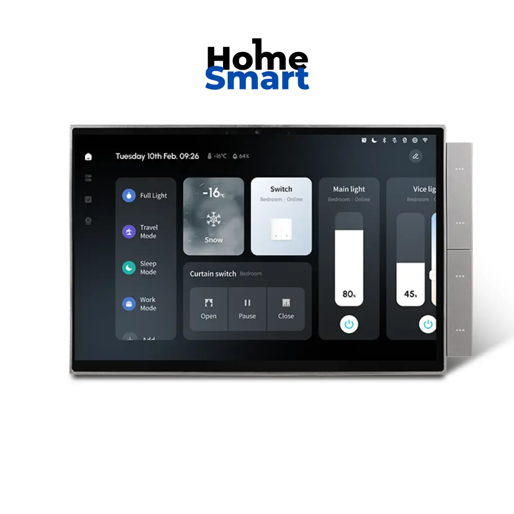 HomeOne Smart Panel T10 — 10.1” Zigbee/Wi-Fi Central Touch Control - HomeOne Smart