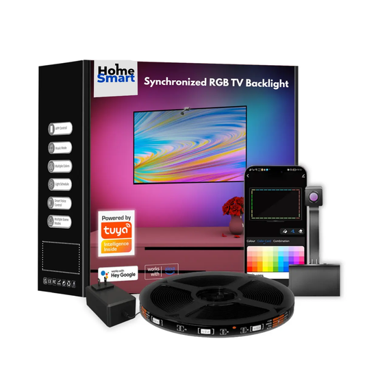 HomeOne Smart Synchronized RGB TV Backlight – Smart Tuya & Alexa Control - HomeOne Smart