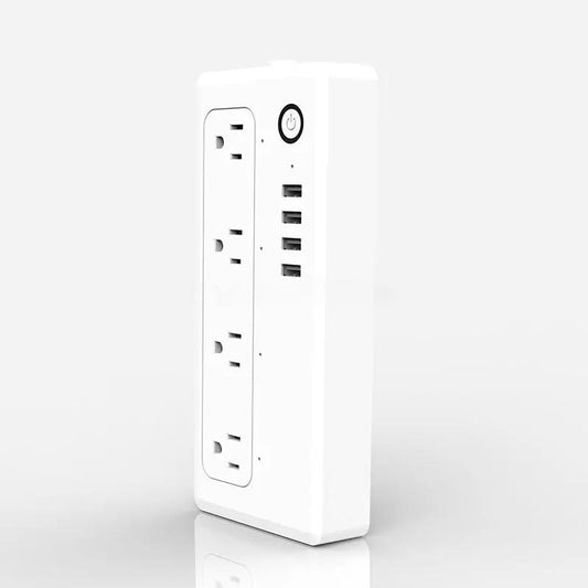HomeOne Smart™ Wi-Fi Power Strip Surge Protector with 4 Outlets & 4 USB Ports - HomeOne Smart