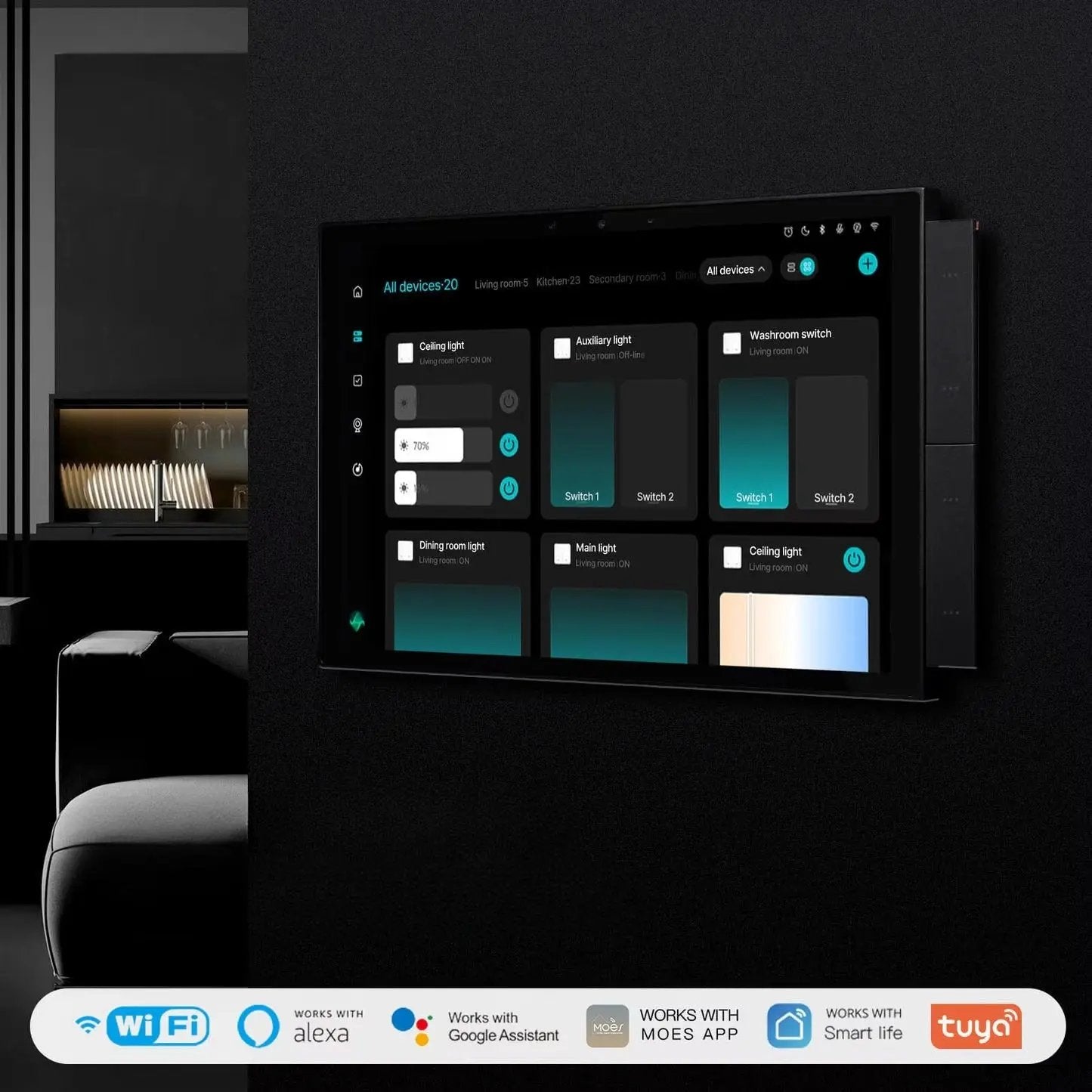 HomeOne Smart Panel T10 — 10.1” Zigbee/Wi-Fi Central Touch Control - HomeOne Smart